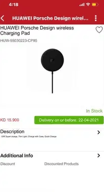 Wireless Charger
Huawei Porsche Design Wireless Charger Brand New Box Pack.2 Piece
