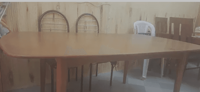 Big Wooden English Wood Table