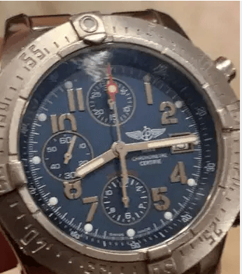 ساعة breitling اوريجينال رجالي بالعلبة الأصيلة
