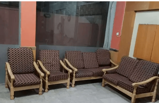 Wooden sofa