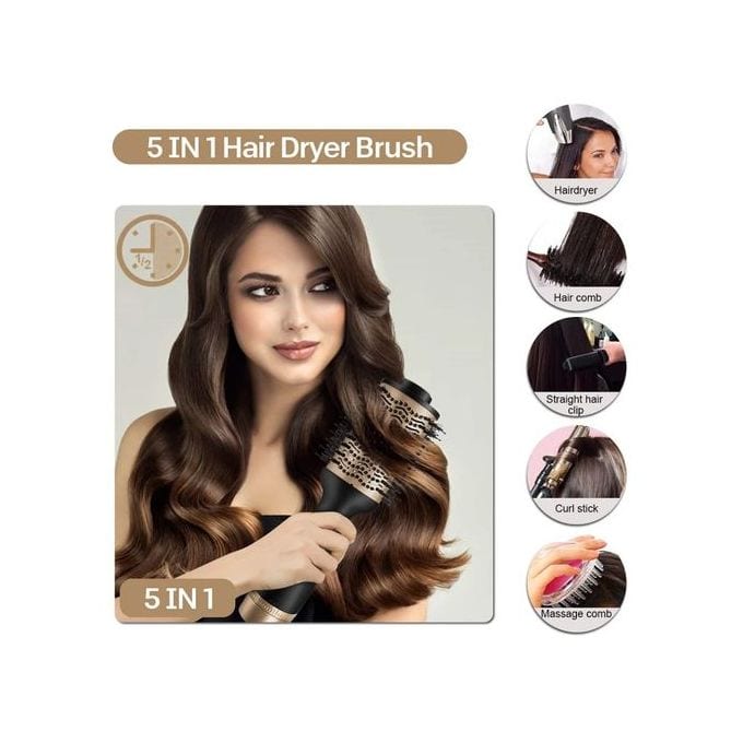 فرشاة فرد الشعر فرشاة الشعر الحرارية هواء ساخن فرشاة الشعر بديل السشوار | فرشاة الشعر الحرارية 3 درجات حرارة بالهواء