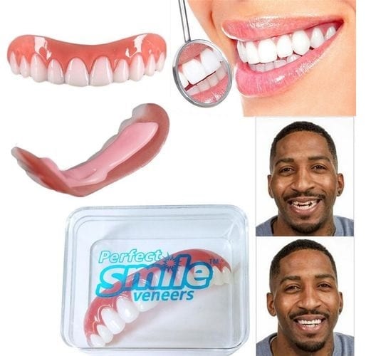 ابتسامة علوية Perfect Smile اسنان اكسسوار علوية الابتسامة المثالية قشرة و طقم الاسنان