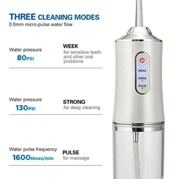 تنظيف بقايا الاكل Electric Oral تنظيف جسر الأسنان بالماء مضخه بديل الخيط شحن جهاز تنظيف الأسنان