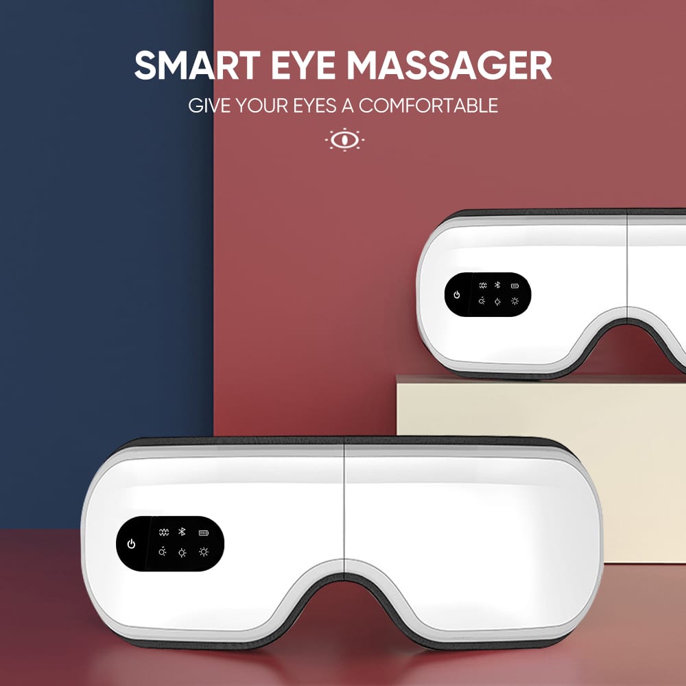 مساج علاجي لمنطقة العينين Eye Massager تساعد على الإسترخاء والنوم تقنية الحرارة علاج الهالات السوداء