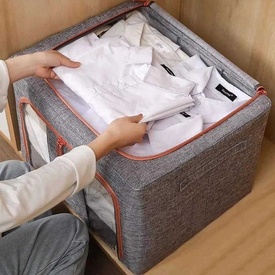 صناديق تخزين ملابس ايكيا - عرض 60 سم Clothes Organiser صناديق تخزين قماش كبيرة صناديق تخزين الملابس الاردن