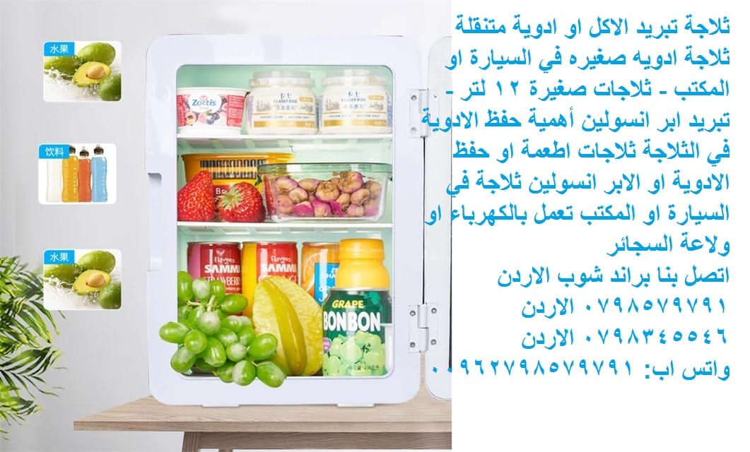 تبريد أدوات العناية بالبشره أو الأدوية ثلاجة تبريد الاكل او ادوية متنقلة ثلاجات ادويه صغيره في السيارة او المكتب