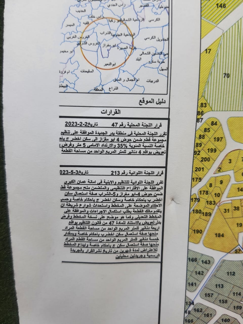 ارض للبيع في بلال حوض ابو مغراز من اراضي غرب عمان اطلالة على ابراج السادس و دابوق